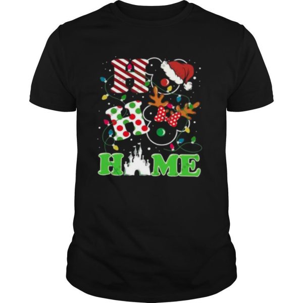 Ho Ho Home Mickey Mouse Christmas Light shirt