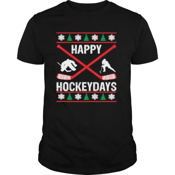 Hockey Player Sports Lover Christmas Holidays shirt