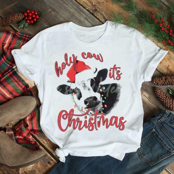 Holy Cow Its Christmas Cow Christmas Shirt