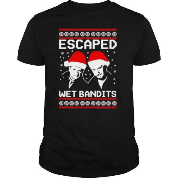 Home Alone escaped wet bandits ugly Christmas shirt