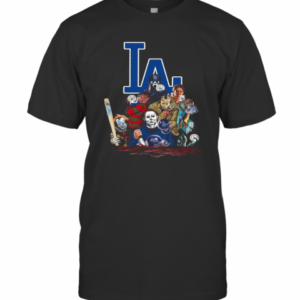Horror Movies Characters Los Angeles Dodgers 2020 World Series Champions T-Shirt