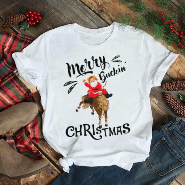 Horse Merry Buckin Christmas T shirt