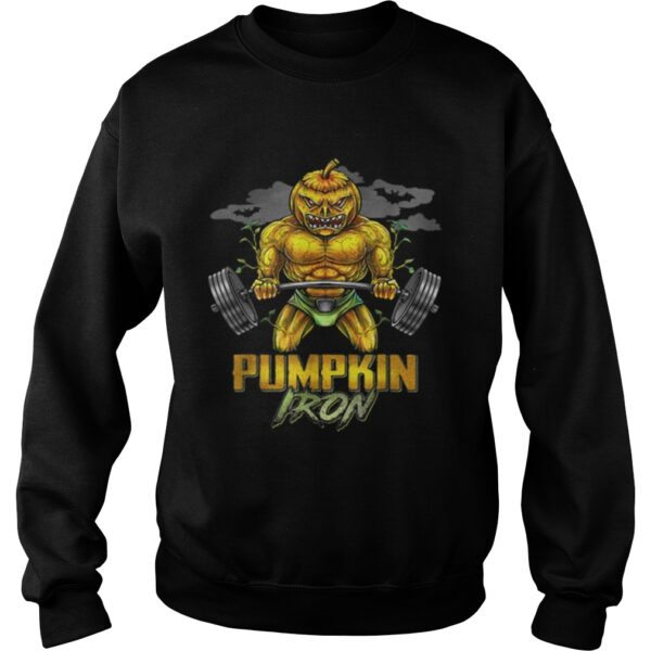 Hot Halloween Gym Workout Pumpkin Iron Motivation Men Workout shirt