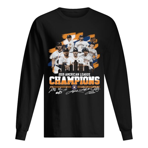 Houston Astros 2019 American League Champions Signatures Shirt