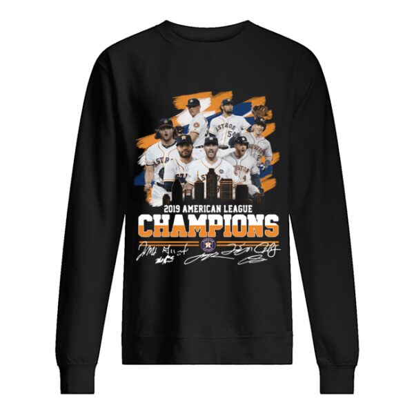 Houston Astros 2019 American League Champions Signatures Shirt