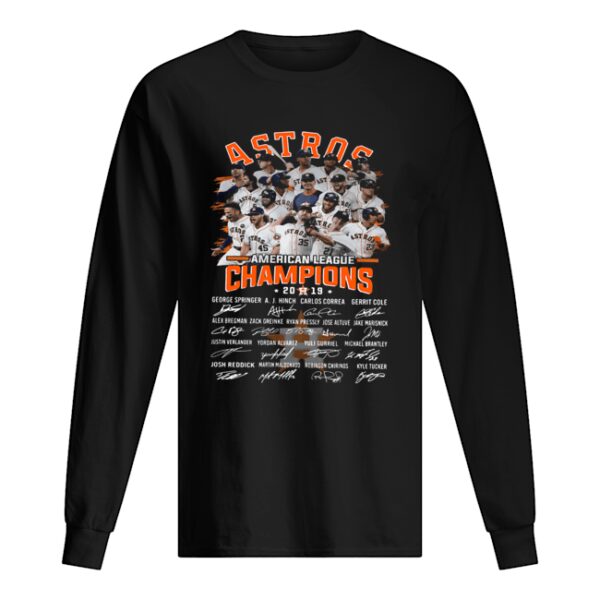 Houston Astros American Champions Players Signature Shirt