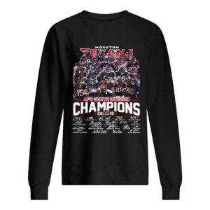 Houston Texans AFC 2019 South Divison Champions Signatures shirt Houston Texans AFC 2019 South Divison Champions Signatures shirt
