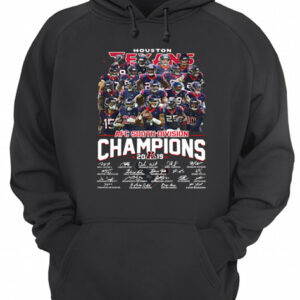 Houston Texans AFC 2019 South Divison Champions Signatures shirt
