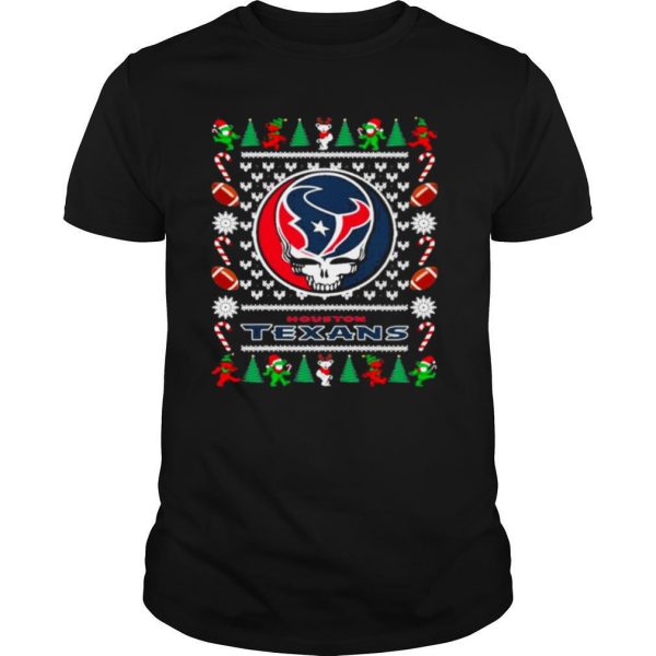 Houston texans grateful dead ugly christmas shirt