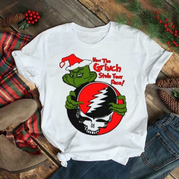 How The Grinch Stole Your Face Dead Logo Christmas 2022 shirt