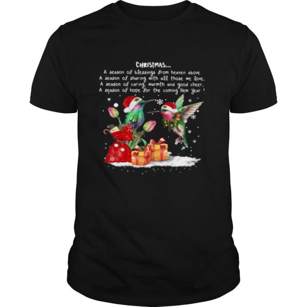 Hummingbird Christmas A Season Of Crewneck shirt