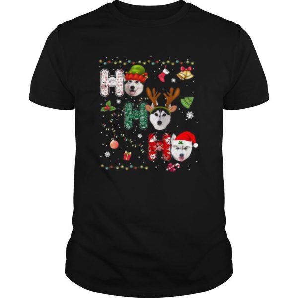 Husky Ho Ho Ho Merry Christmas shirt