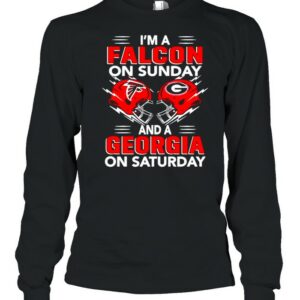 I’m A Falcon On Sunday And A Georgia On Saturday Shirt I’m A Falcon On Sunday And A Georgia On Saturday Shirt