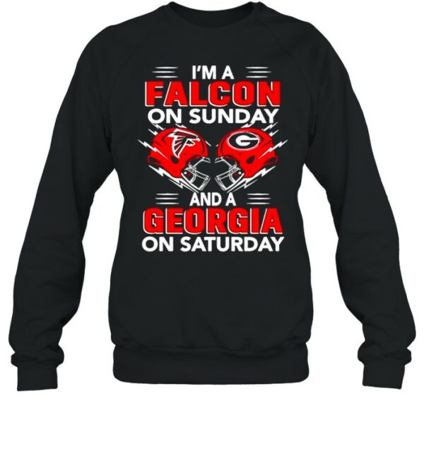 I’m A Falcon On Sunday And A Georgia On Saturday Shirt