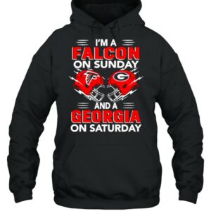 I'm A Falcon On Sunday And A Georgia On Saturday Shirt 3