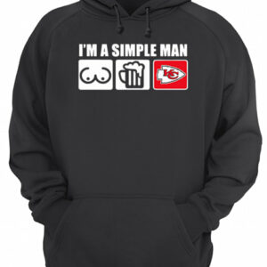 I’m a simple man love bobs beer and Kansas City Chiefs shirt