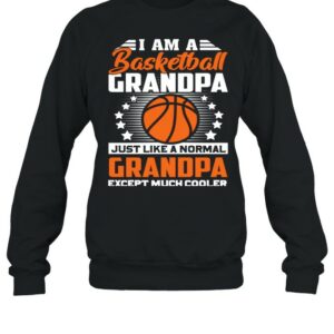 I Am A Basketball Grandpa Except Much Cooler shirt