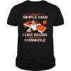 I Am A Simple Man I Like Boobs And Playing Cornhole shirt