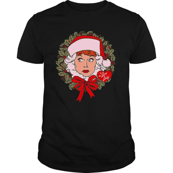 I Love Lucy Christmas Wreath shirt