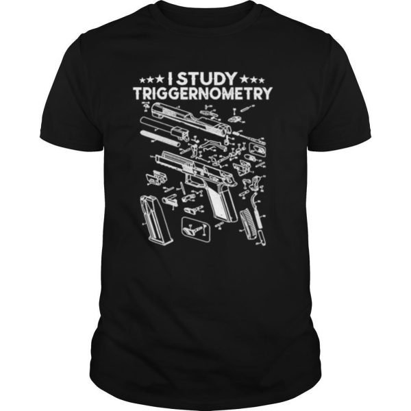 I Study Triggernometry Gun On Back Veteran Christmas shirt