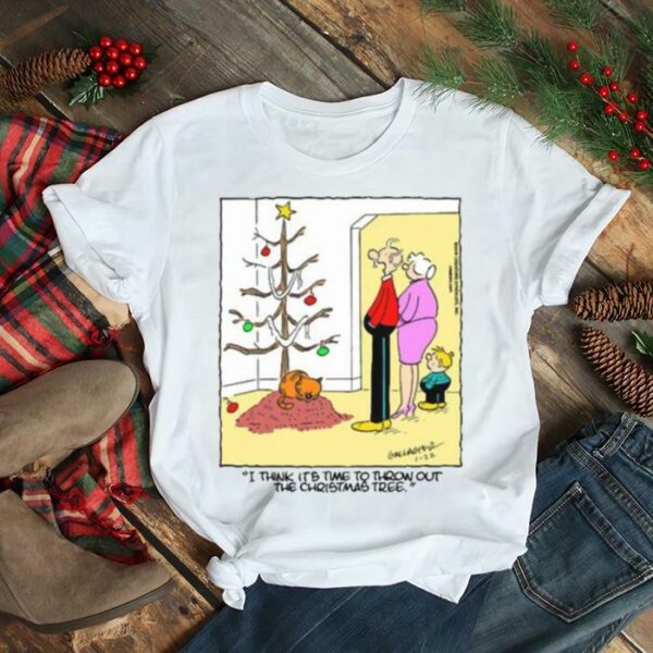 I Think It’s Time To Throw Out The Christmas Tree Comic shirt