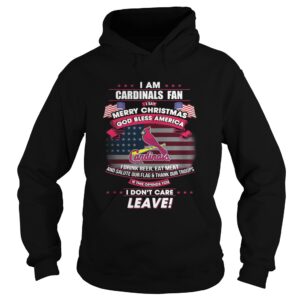 I am Cardinals fan I say Merry Christmas god bless America t-shirt I am Cardinals fan I say Merry Christmas god bless America t-shirt