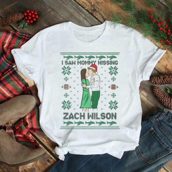 I saw mommy kissing zach wilson 2022 ugly Christmas sweater