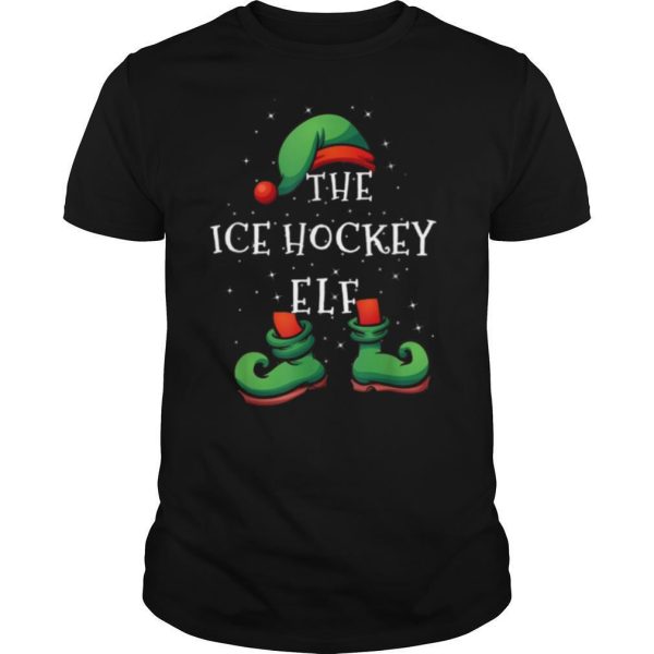 Ice Hockey Elf Family Matching Christmas shirt