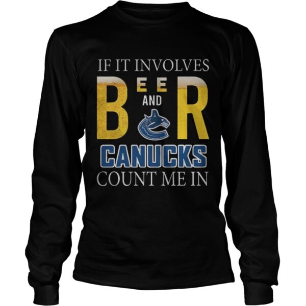 If it involves beer and Vancouver Canucks count me in shirt