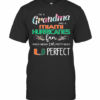 Im A Grandma And A Miami Hurricanes Fan Which Means Im Pretty Much Perfect T-Shirt