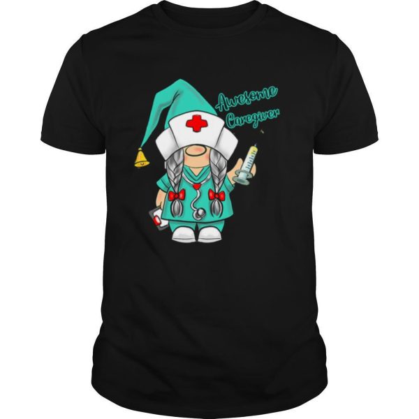 I’m Gnome For Being An Awesome Caregiver Nurse Christmas shirt