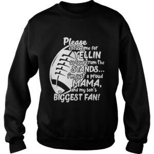 Im Just A Proud Mama And My Sons Biggest Fan Funny Football Mother Shirt 2 Im Just A Proud Mama And My Sons Biggest Fan Funny Football Mother Shirt 3