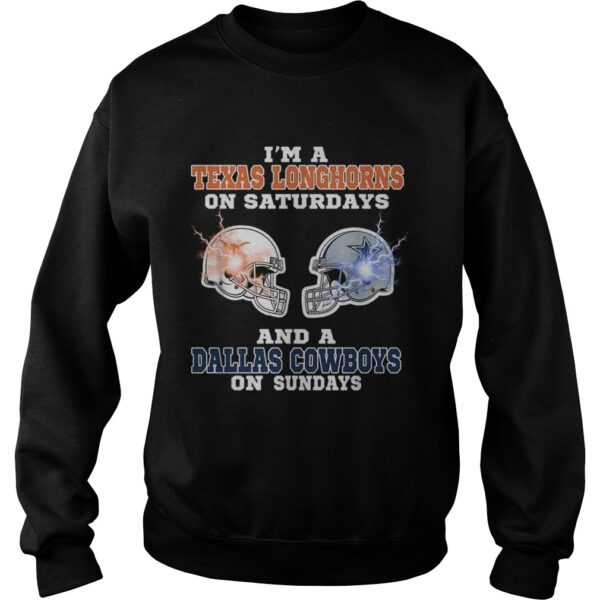 Im Texas Longhorns on saturdays and a Dallas Cowboys on sundays shirt