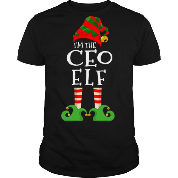 Im The CEO Elf Matching Christmas Pajama Costume shirt