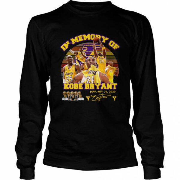 In Memory Of Kobe Bryant January 26 2020 Signature Vintage shirt