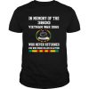 In Memory Of The 3800 Vietnam War Dogs Who Never Returned shirt