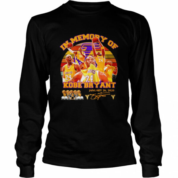 In memory of Kobe Bryant January 26 2020 signature shirt