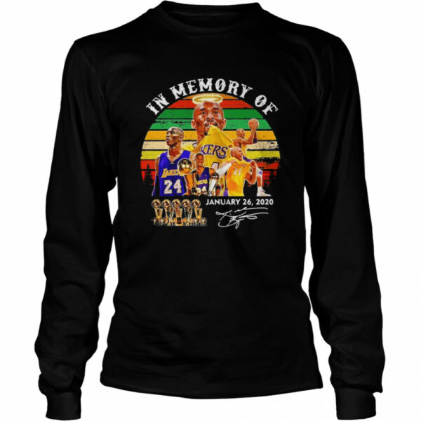 In memory of Kobe Bryant january 26 2021 signature vintage shirt