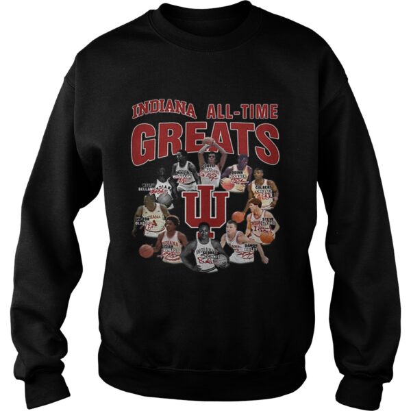 Indiana Hoosiers all time greats legend signatures shirt