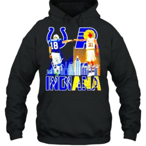 Indiana Reginald Wayne Miller And Peyton Manning Signature Shirt 3