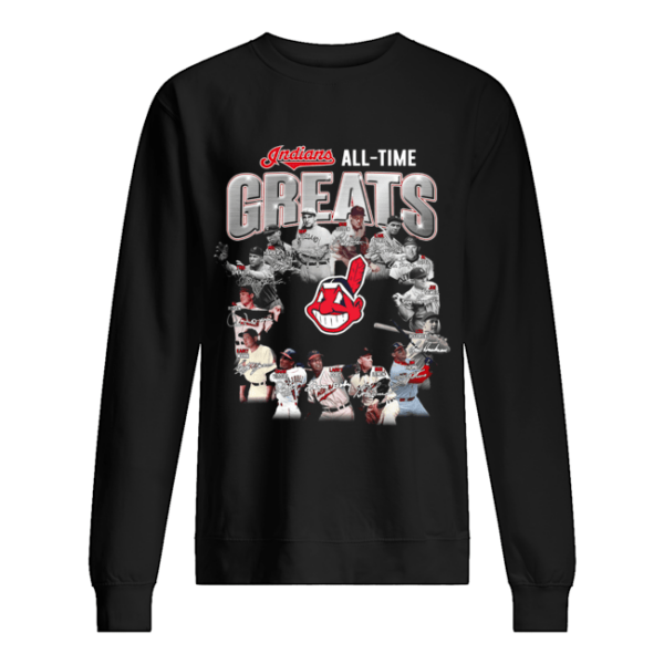 Indians All Time Greats Players Signatures Shirt