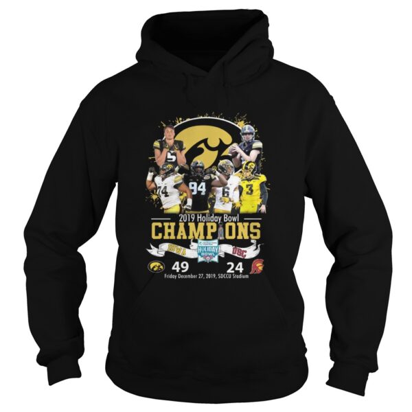 Iowa Hawkeyes 2019 Holiday Bowl Champion 49 24 shirt