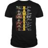 Iowa hawkeyes men’s basketball players signatures shirt