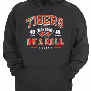 Iron Bowl Auburn Tigers vs Alabama Crimson Tide On the Roll 2019 Football Score shirt 3