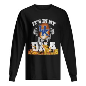 It’s In My UK Kentucky Wildcats logo football DNA Fire shirt It’s In My UK Kentucky Wildcats logo football DNA Fire shirt