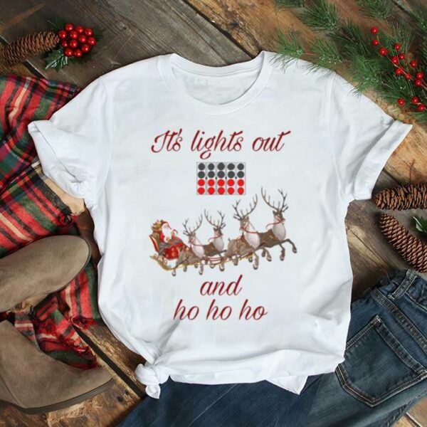 It’s Lights Out And Ho Ho Ho F1 Christmas shirt