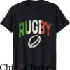Italian Rugby T-Shirt Athletic Varsity Crew Flag