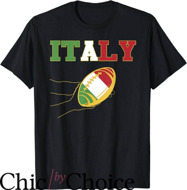 Italian Rugby T-Shirt Italian Flag Italy Rugby