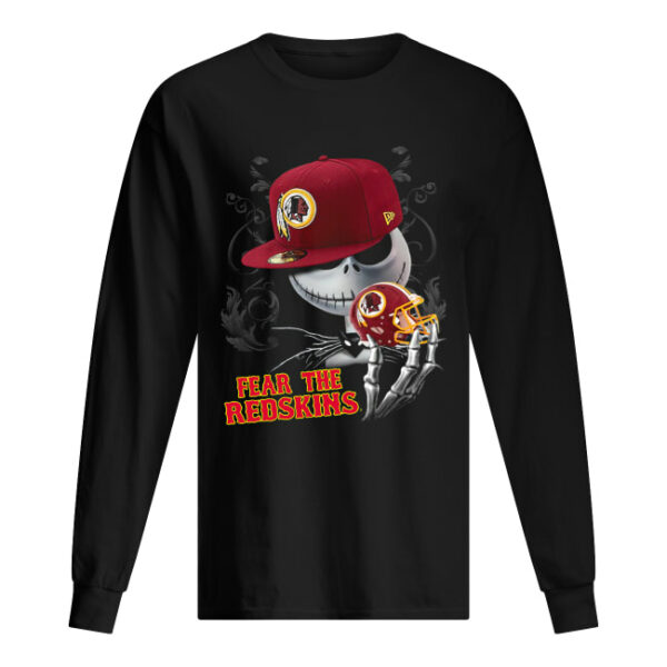 Jack Skelington Fear The Redskins Shirt