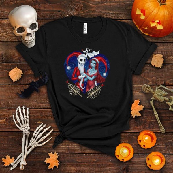 Jack Skellington And Sally Santa Merry Christmas Shirt